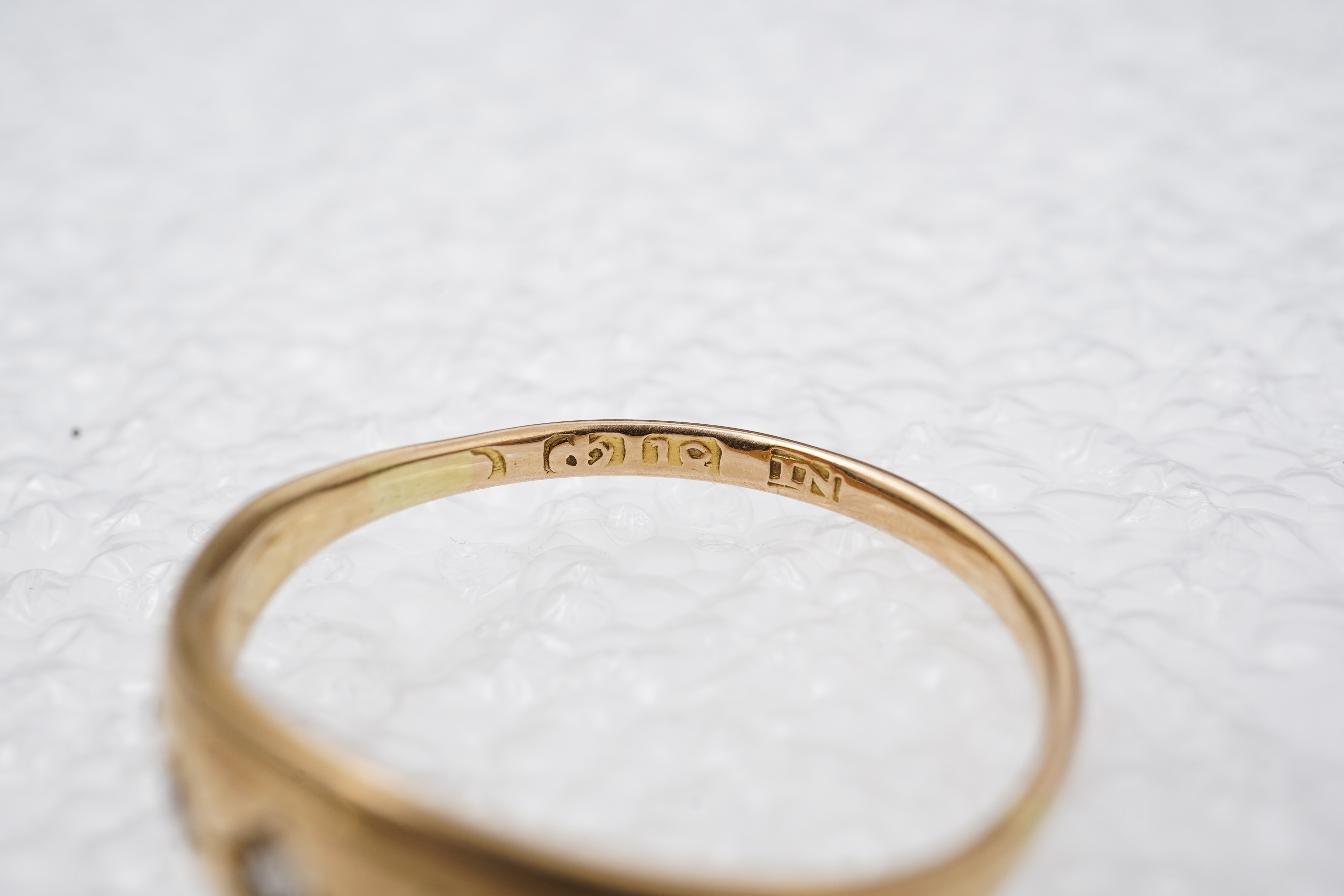 A diamond five-stone ring, early 20th century